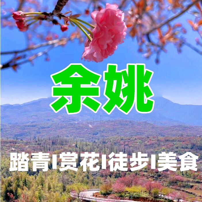 【清明I余姚】（2日）四明山徒步、大岚火焰山、千亩樱花林、茶园红枫、油菜花田、大糕制作、古越寻踪、马渚古道——余姚赏花